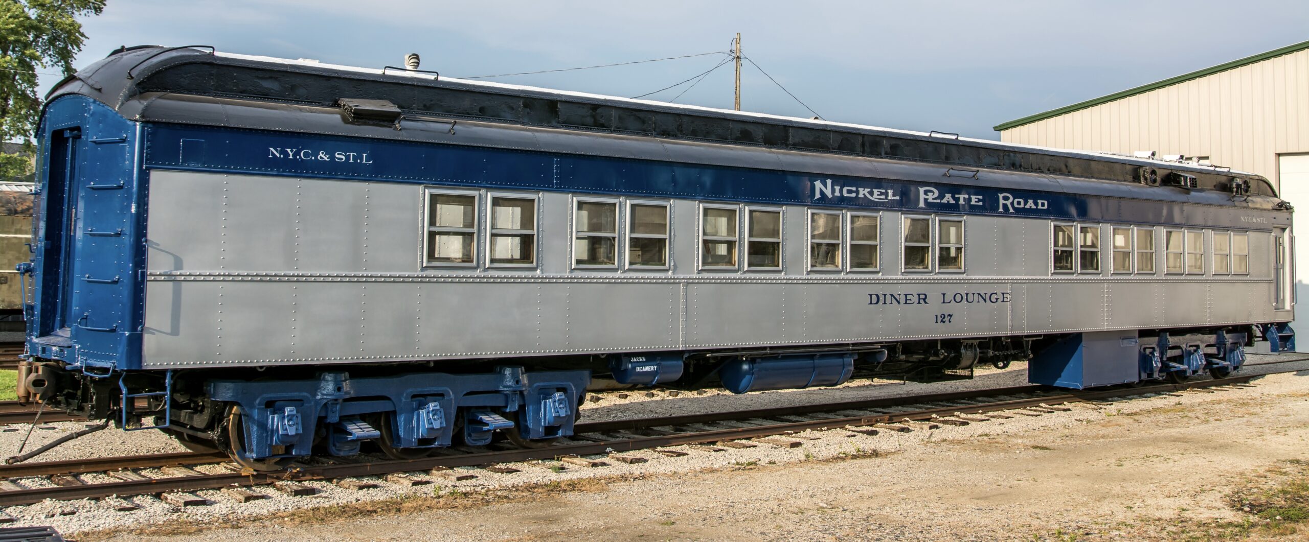 Nickel Plate Road Diner No. 127 Exterior Restoration Complete