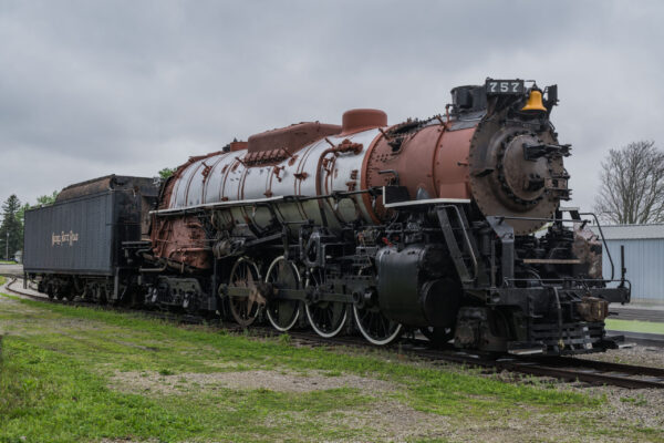New boiler jacket with reinstalled steam and sand domes.